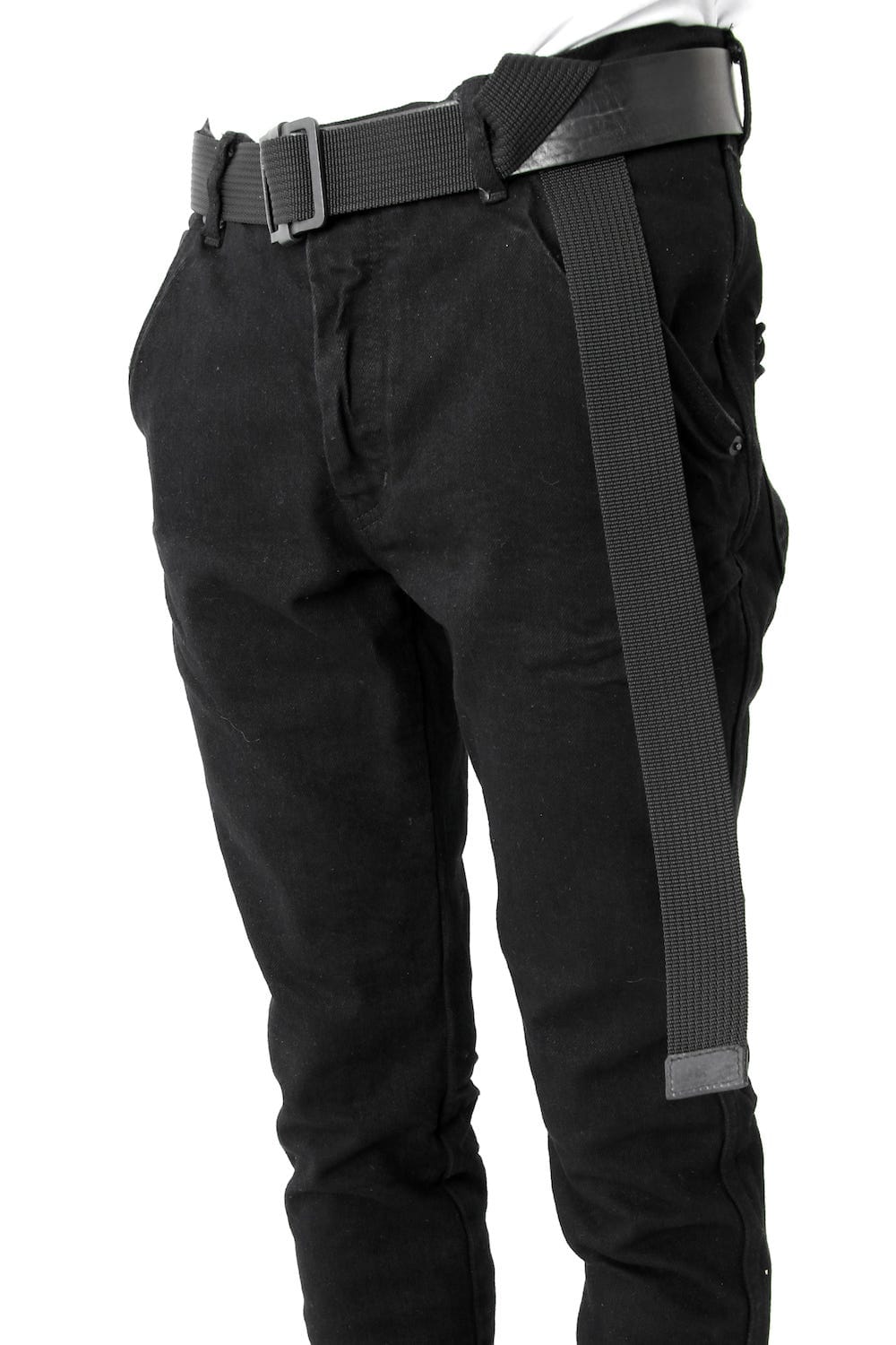 Leather x PP Tape Combination Belt