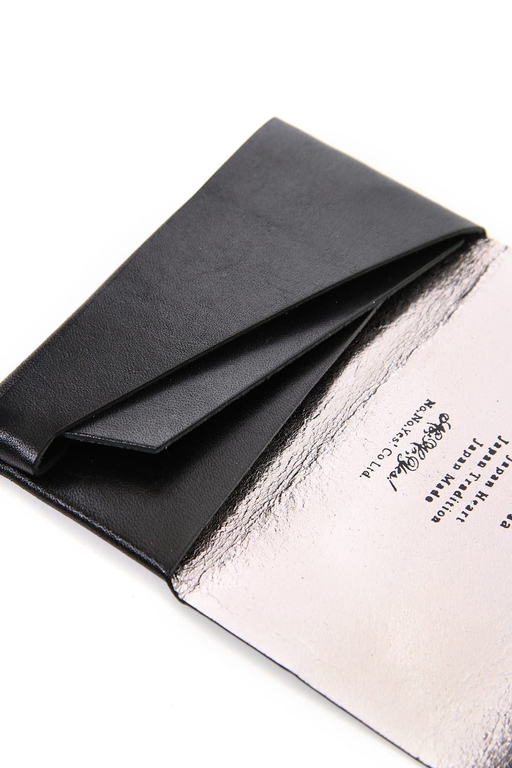 所作 Shosa - No,No,Yes! Card Case - Black x Silver