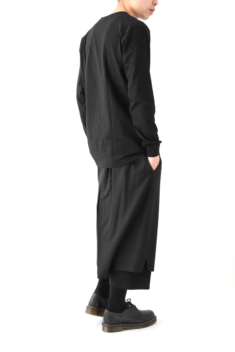 Graphic Print A Long Sleeve Plain Stitch Fabric