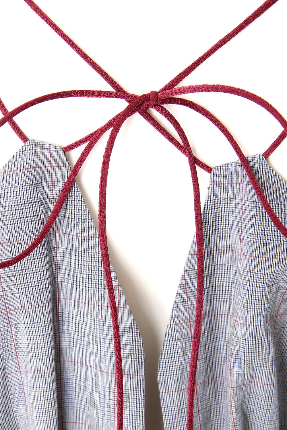 PLAID GATHERED TOP - 17S-DT-02