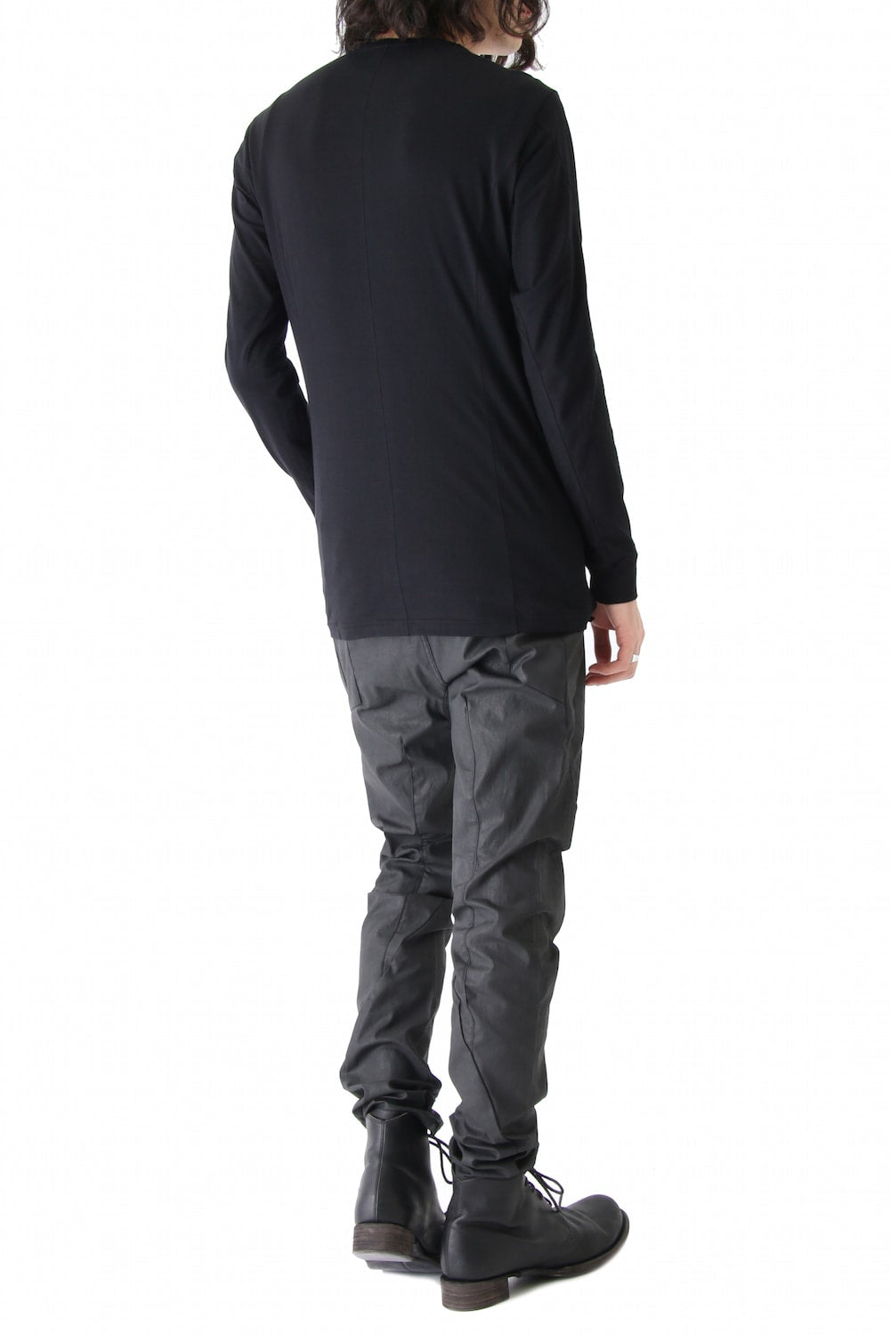 Slim pants Cotton p.u. finish