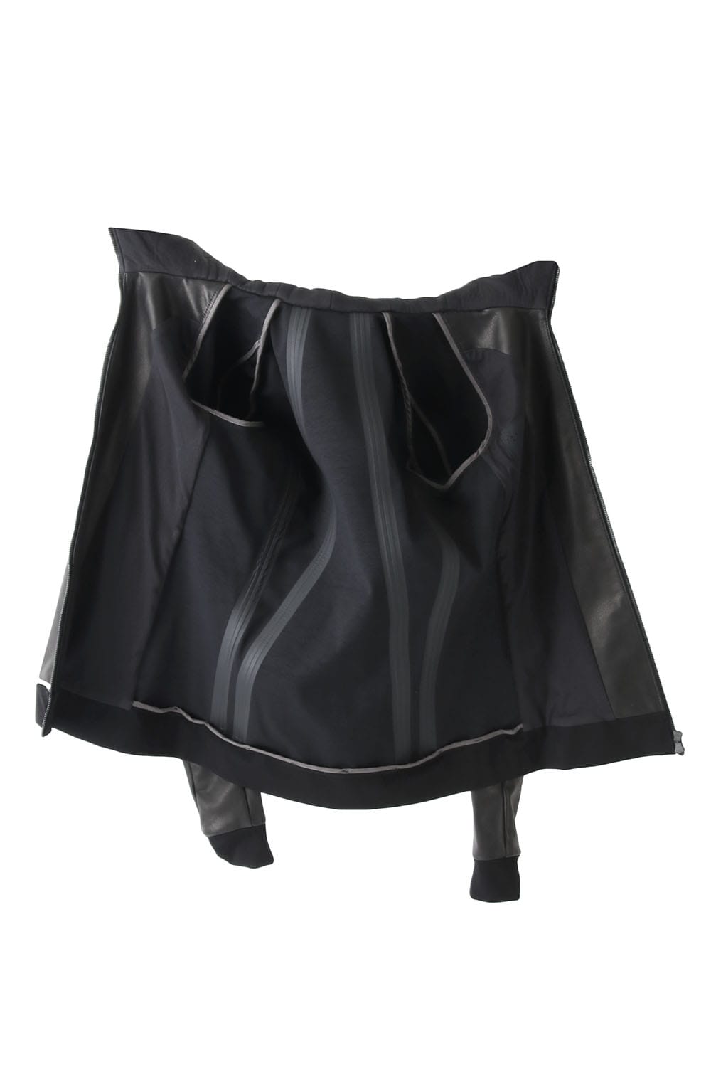 Hooded Jacket Stretch Deer Leather