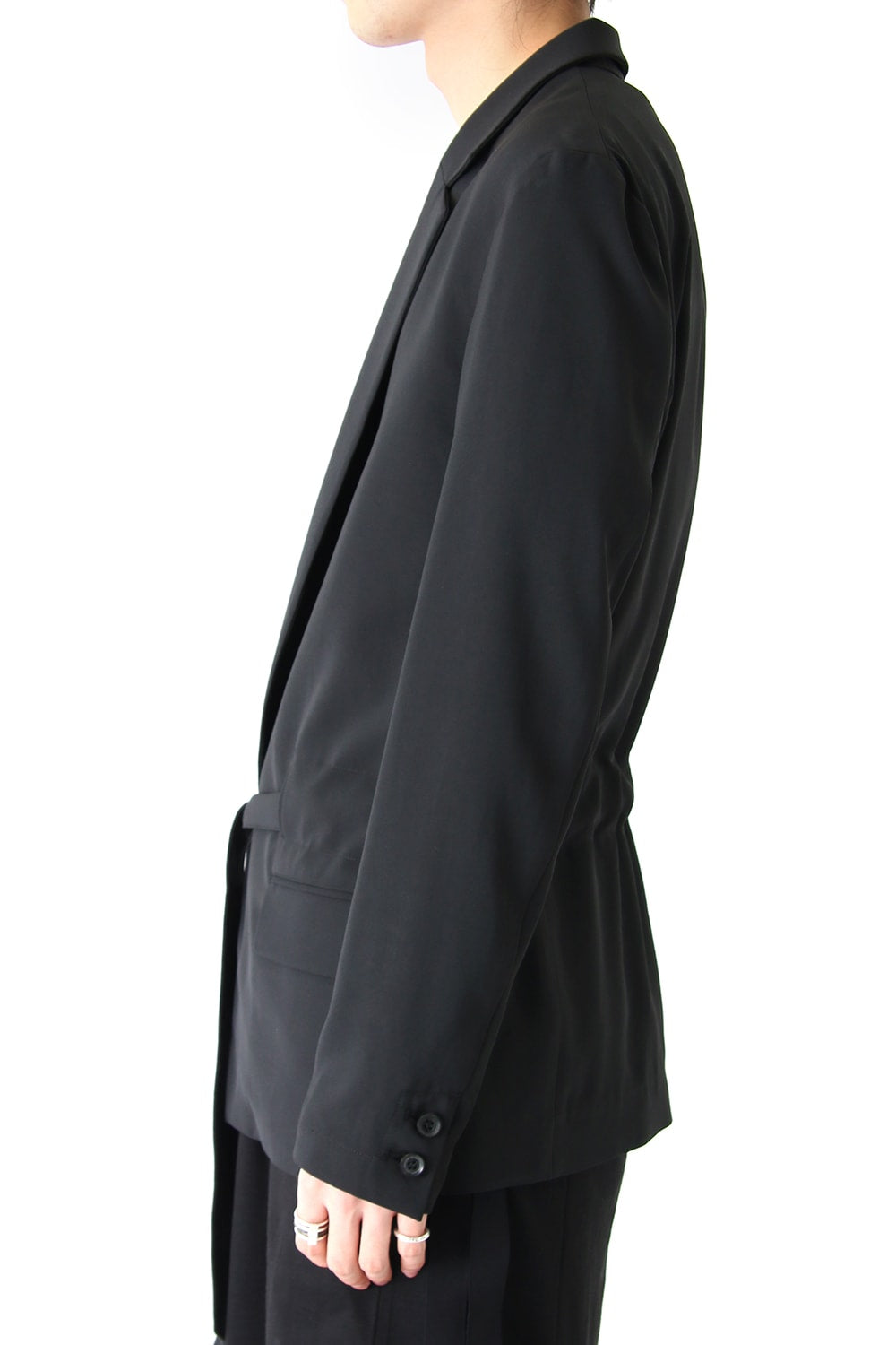 ジョーゼットストレッチ BELTED JACKET
