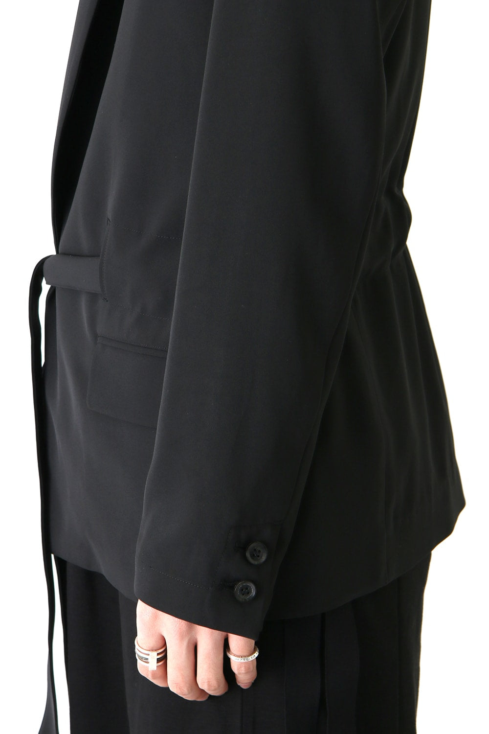 ジョーゼットストレッチ BELTED JACKET