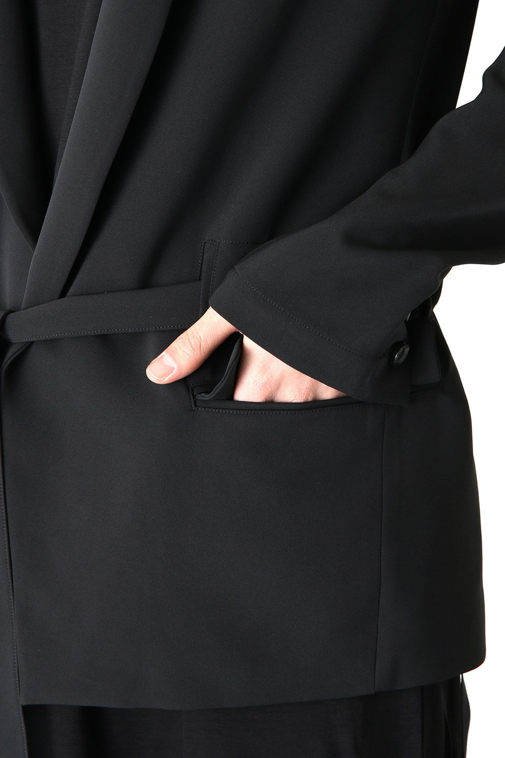 ジョーゼットストレッチ BELTED JACKET