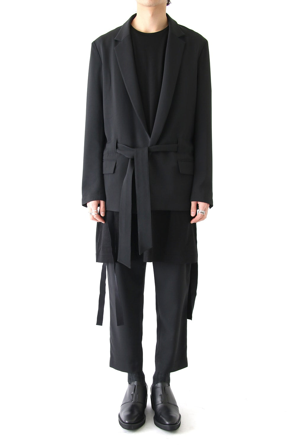 ジョーゼットストレッチ BELTED JACKET