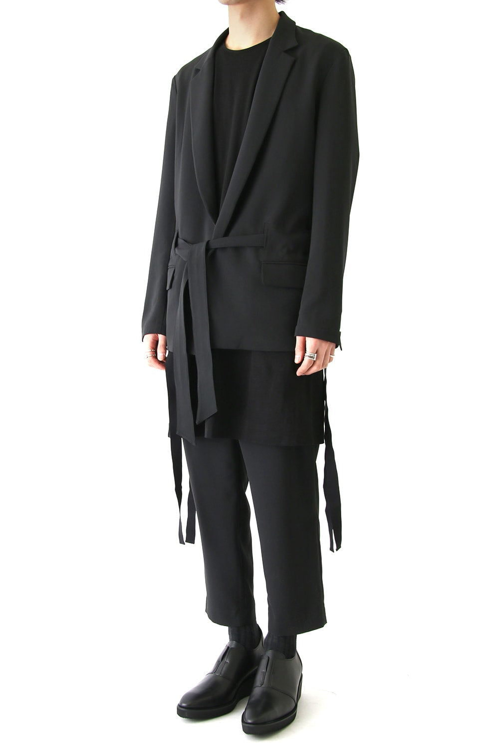 ジョーゼットストレッチ BELTED JACKET