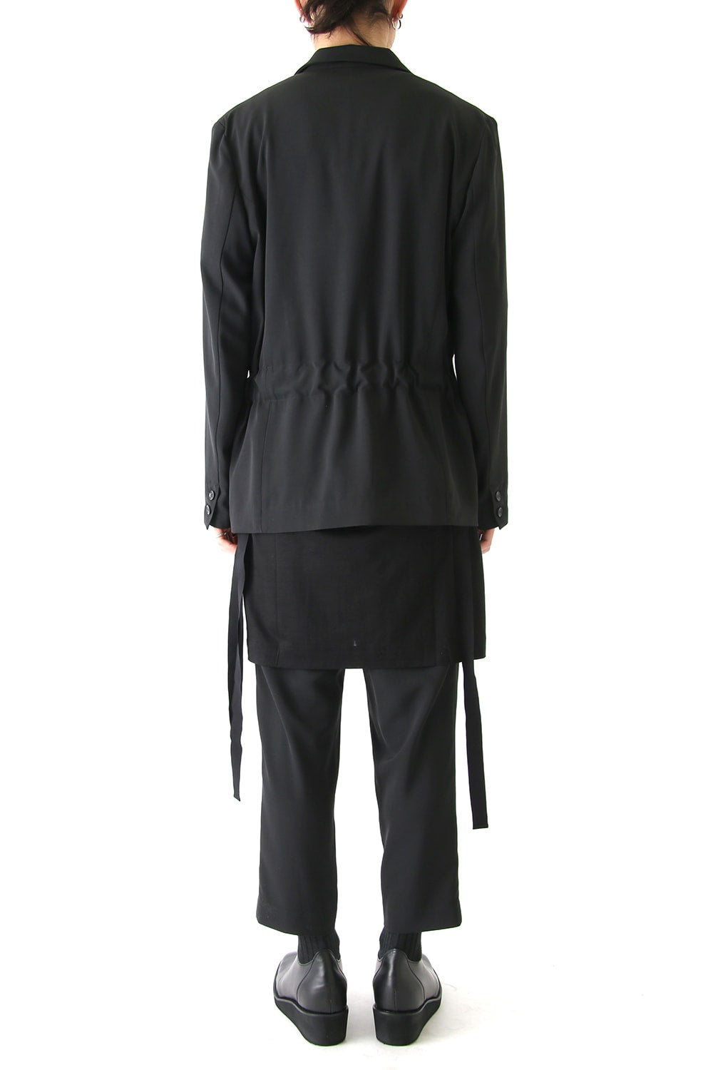 ジョーゼットストレッチ BELTED JACKET