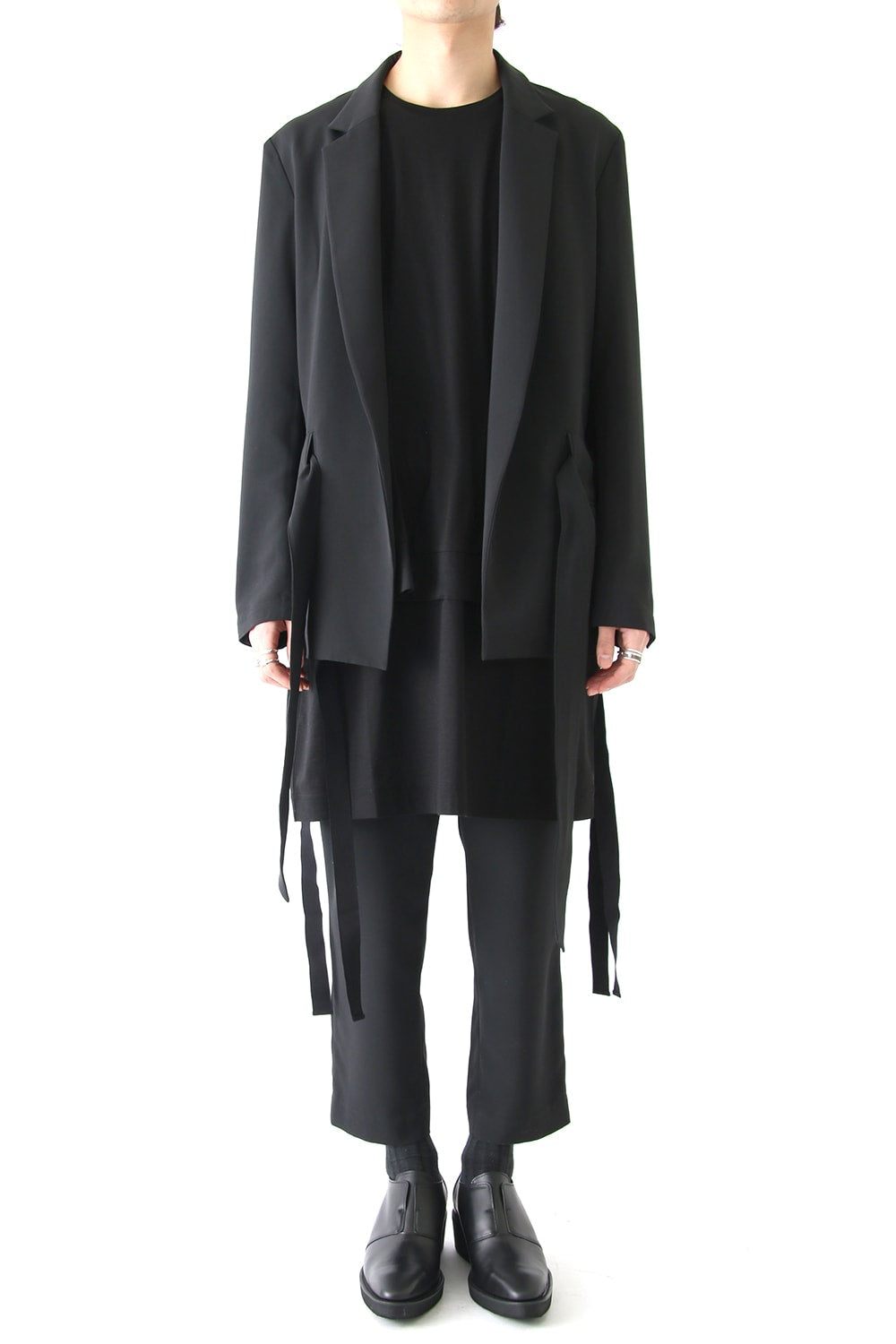 ジョーゼットストレッチ BELTED JACKET