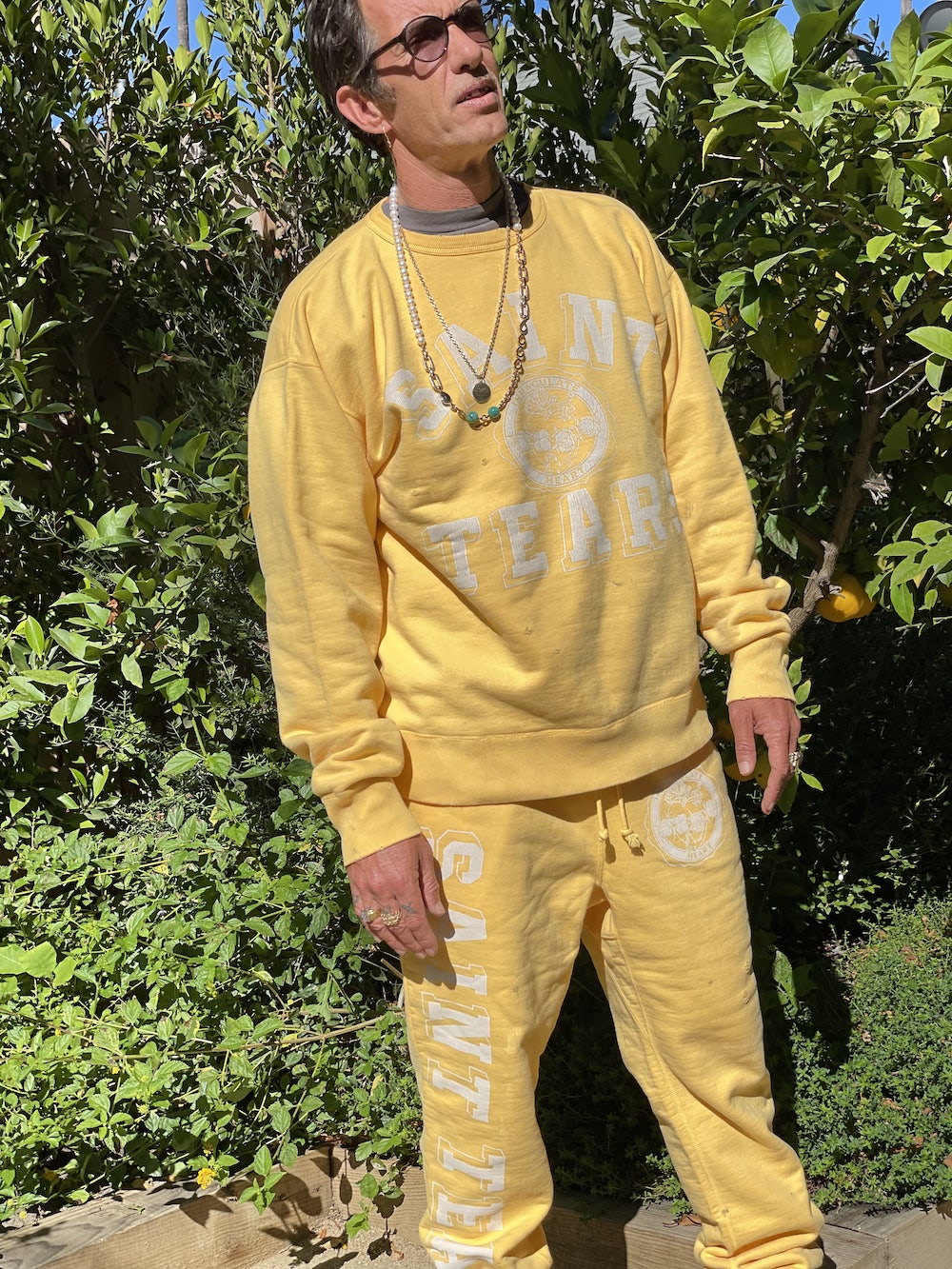 ©SAINT M×××××× × DENIM TEARS "SAINT TEARS" Sweat pants