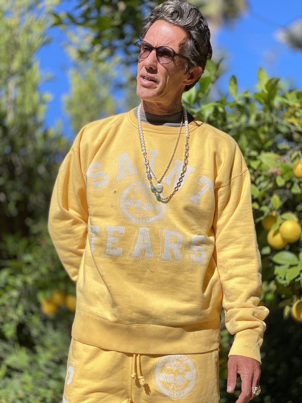 ©SAINT M×××××× × DENIM TEARS "SAINT TEARS" Sweat shirt