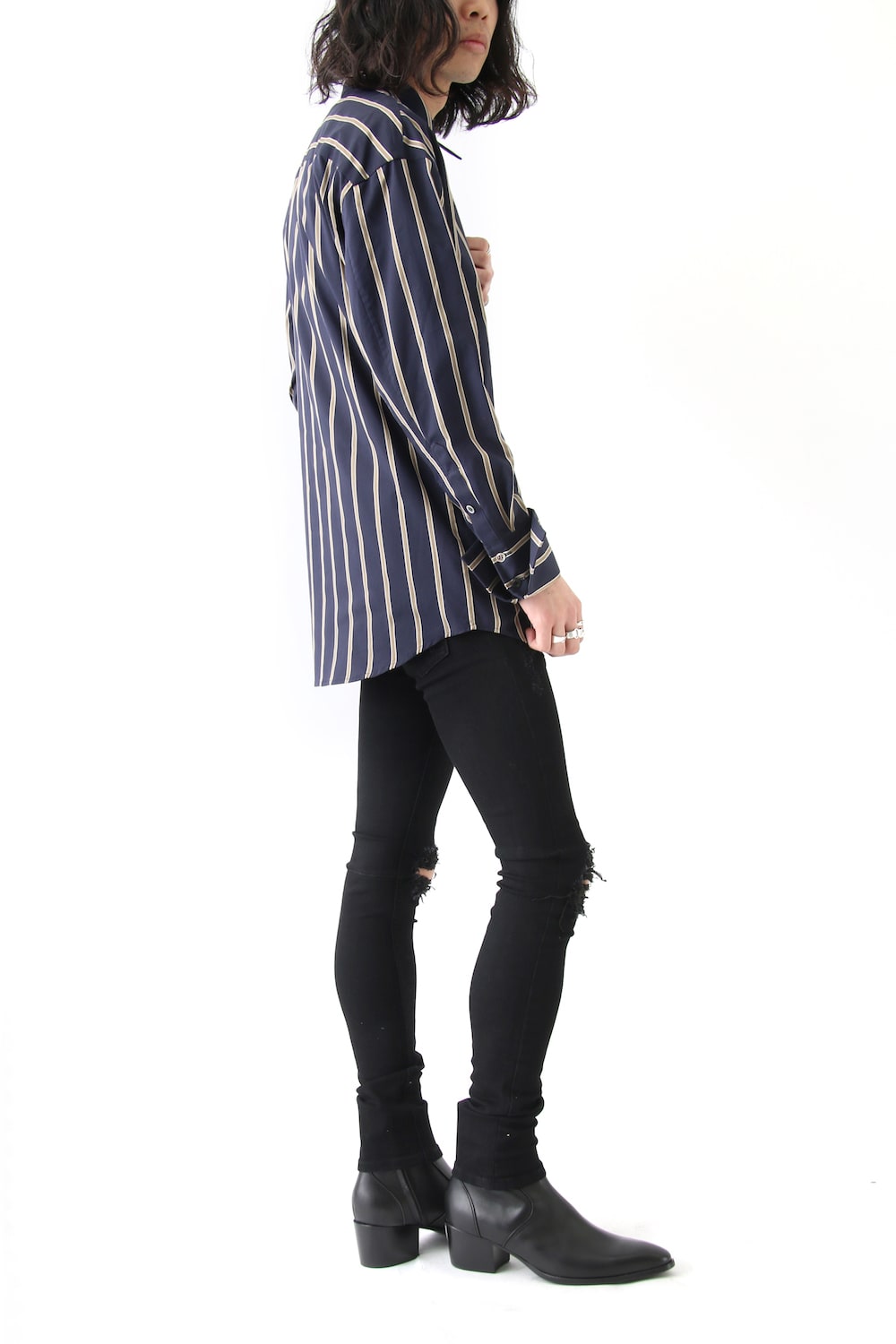 LINE STRIPE LOOSE SHIRTS