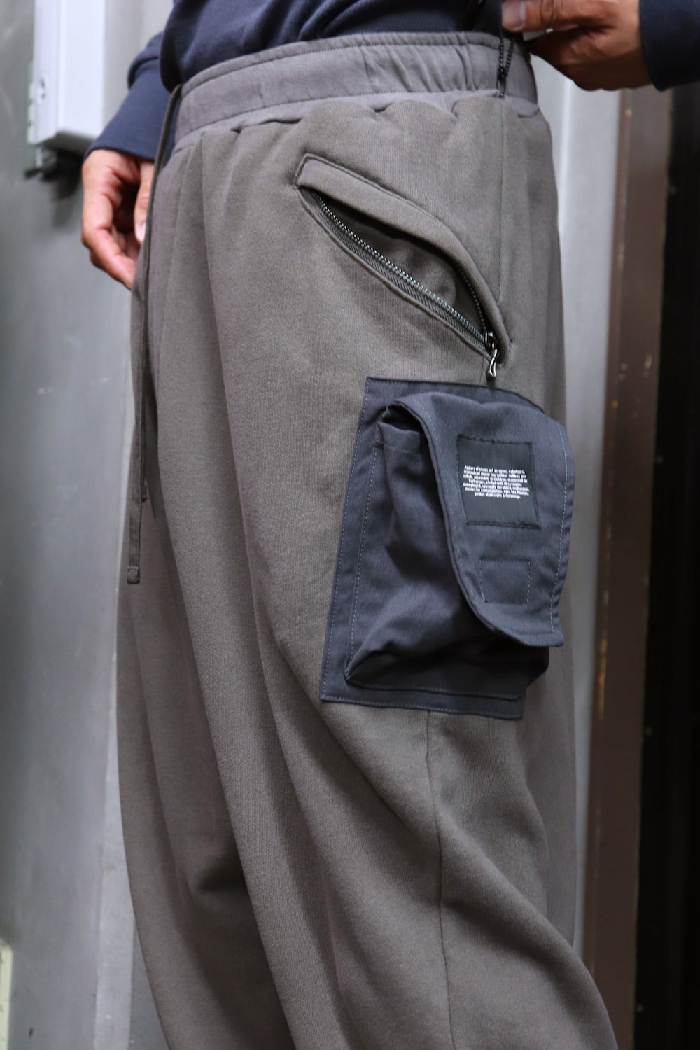 FOLDED BAGGY PANTS Dust