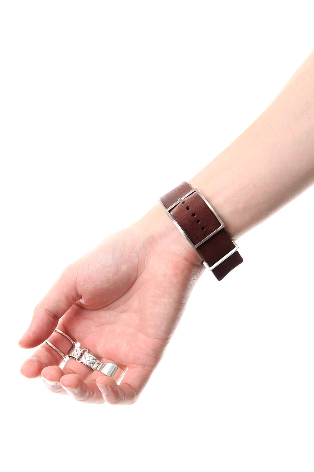 Apple Watch Band - Pueblo Leather TABACCO - Silver Type 2