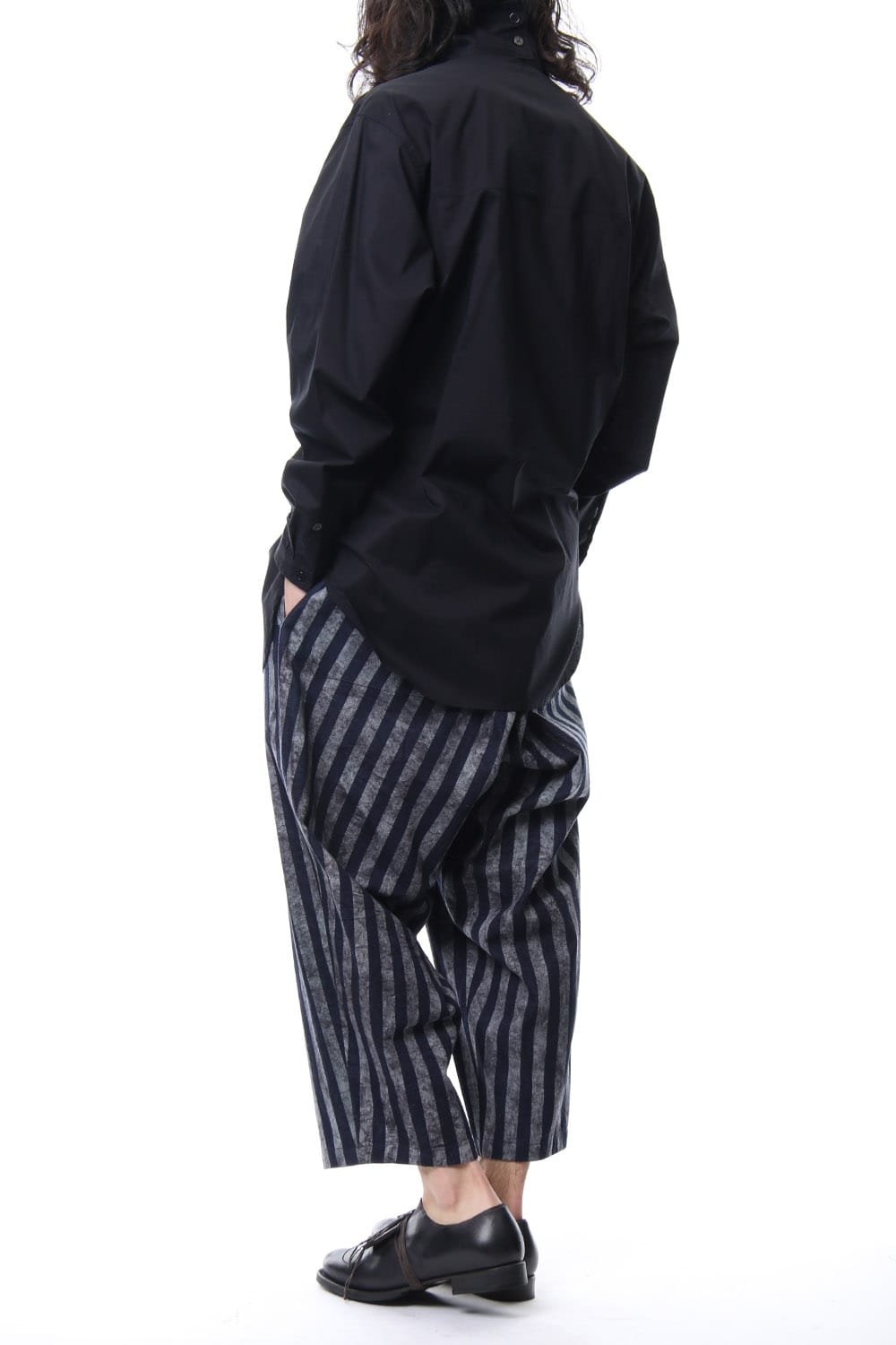 Open Button Stand Shirt