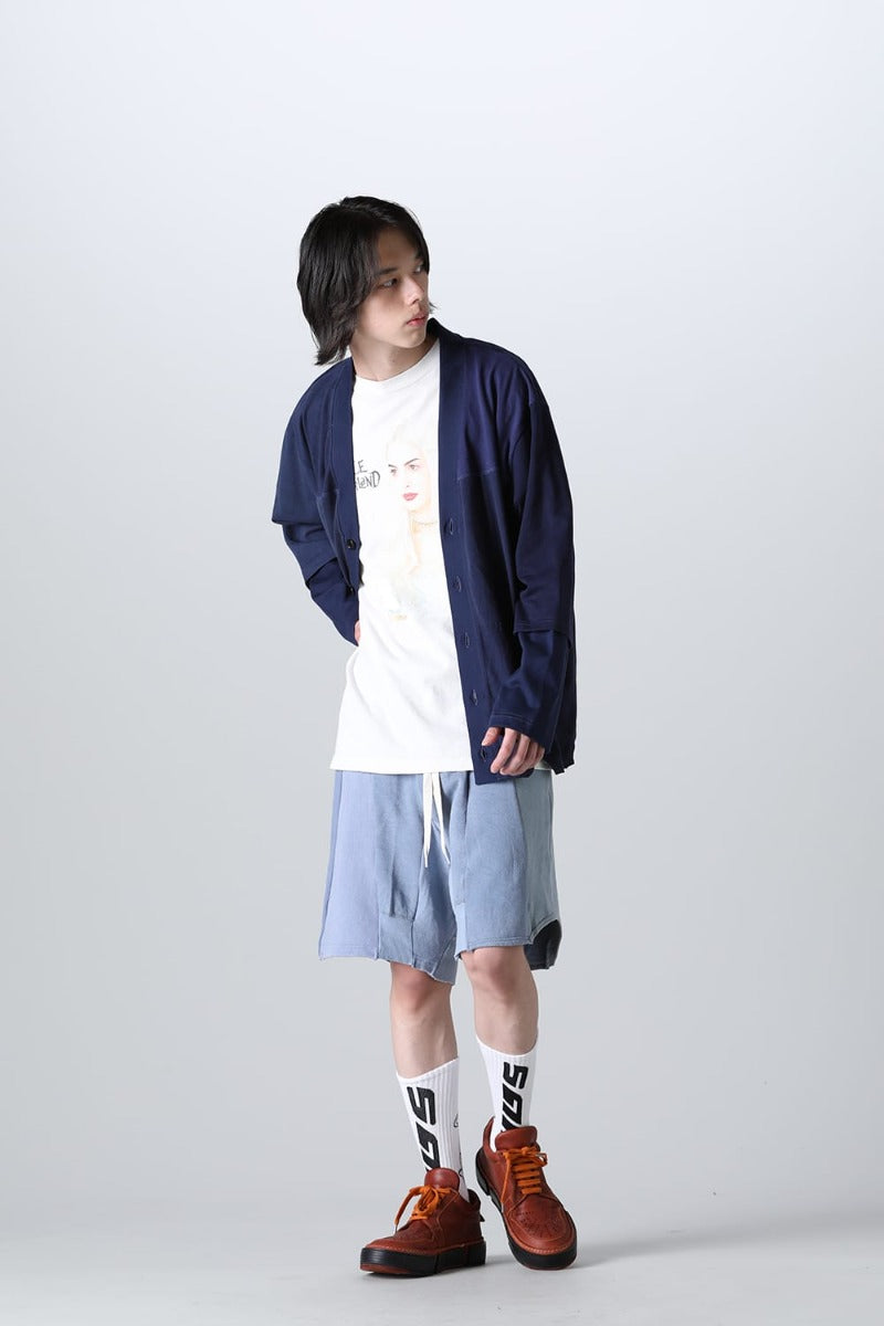 Upside Down Cardigan Navy