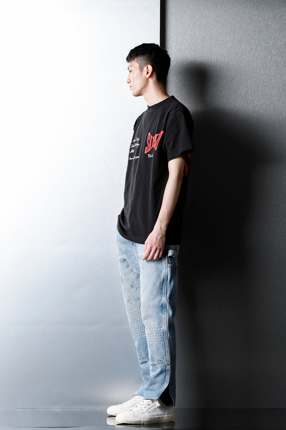 REWORKED PAINTER DENIM PANTS