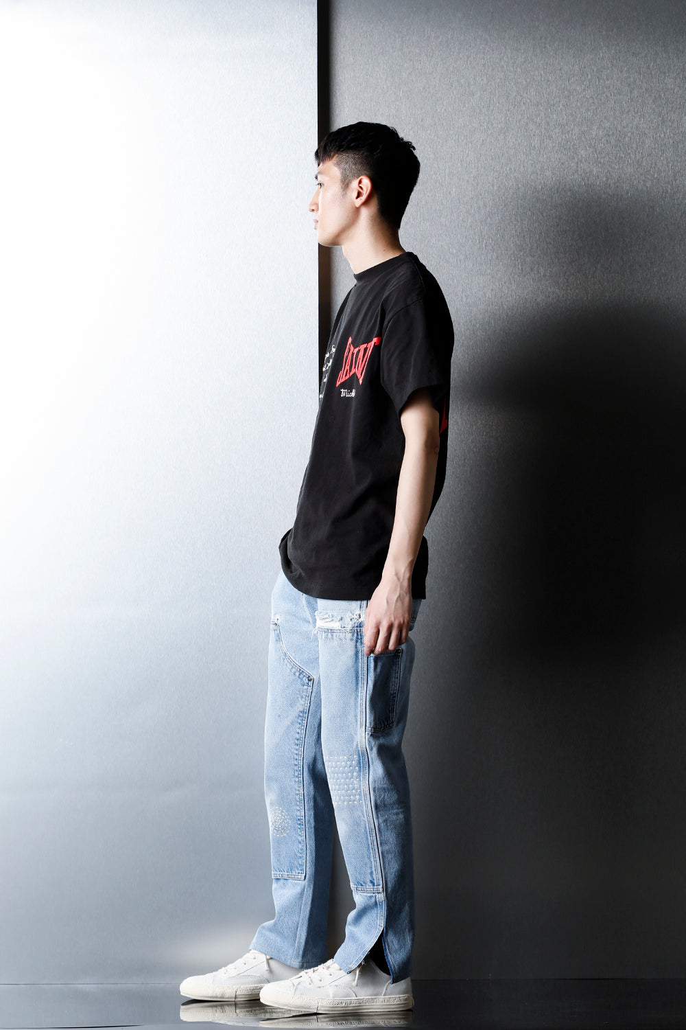 REWORKED PAINTER DENIM PANTS