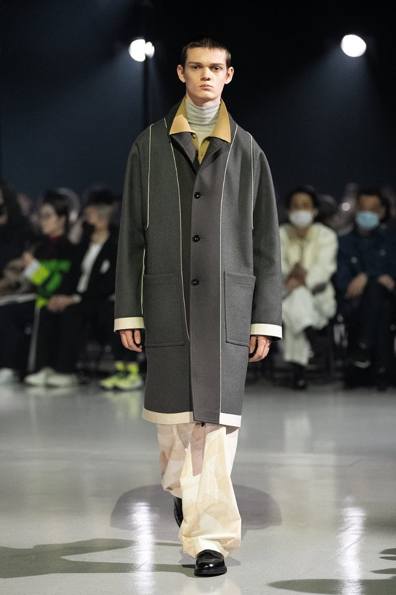 リバーシブル ショールカラーコート