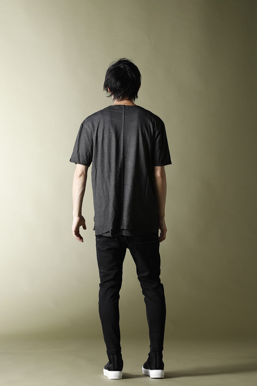 Oversize Dye 5th Layered Cutsew Dark Gray