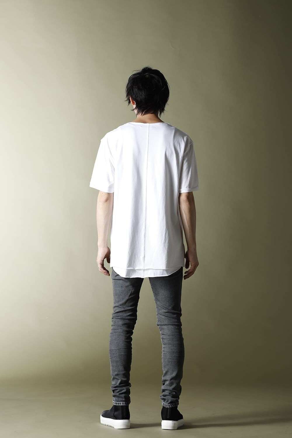 Layered Cutsew 5th(C-Neck Oversize) White
