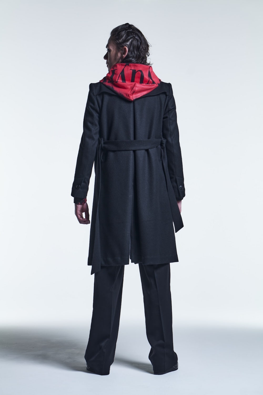 Shawl Collar Coat Black