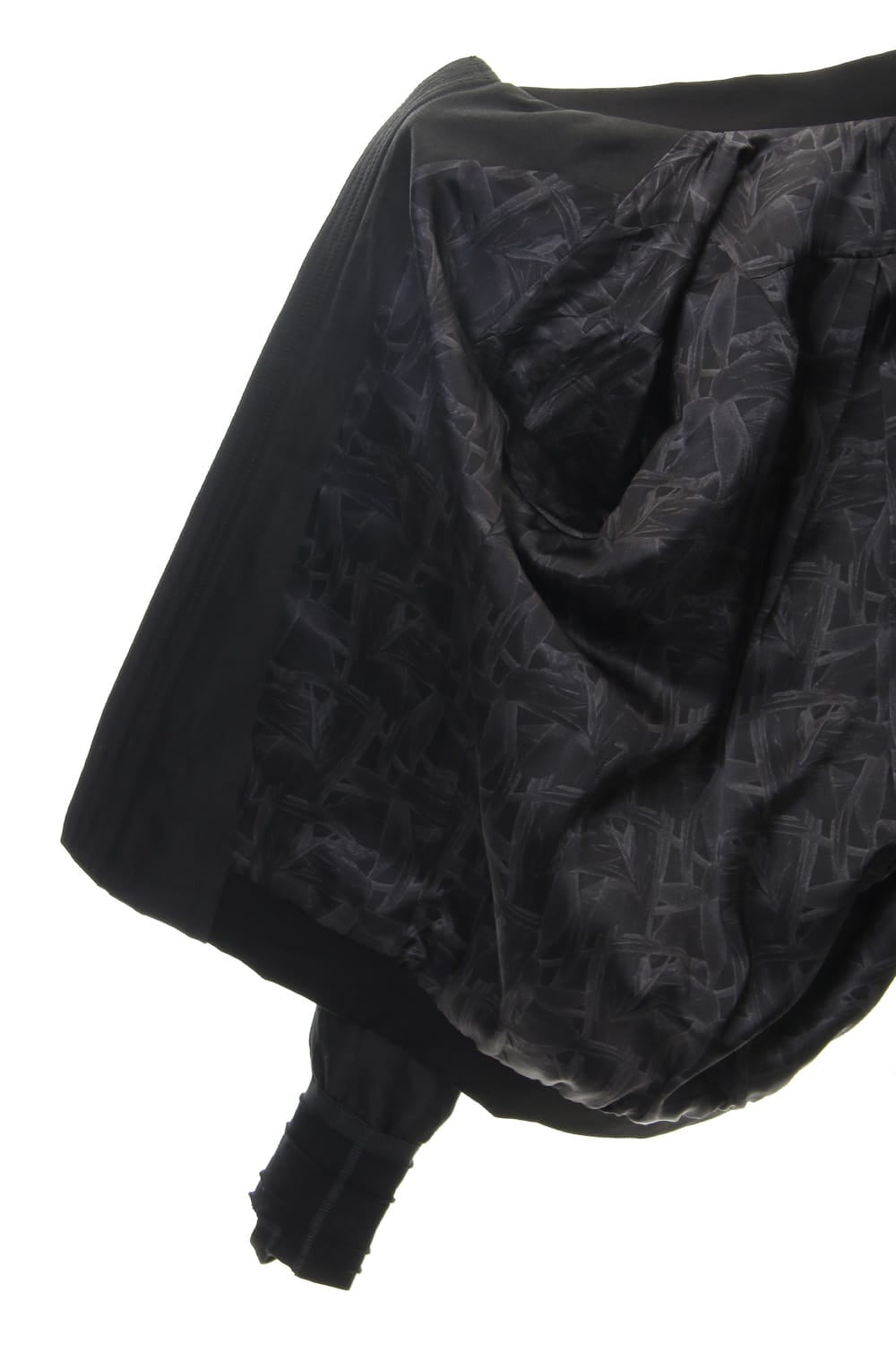 Jacket Silk Linen Voile Sand Blast Finish - Black