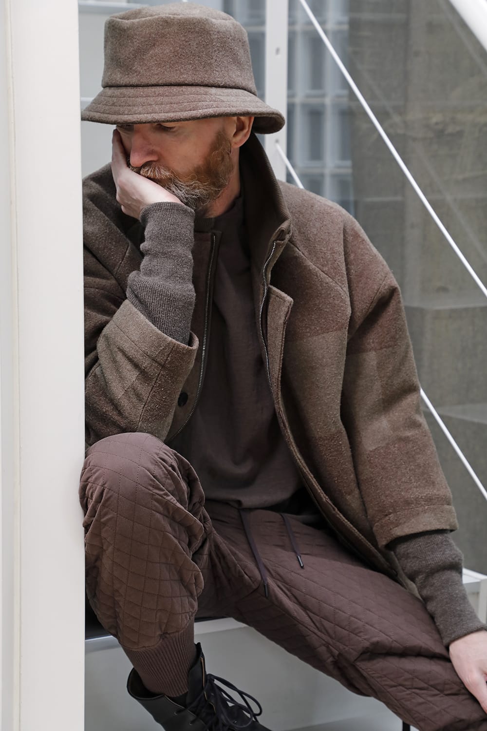 L7 coat wool needle punch