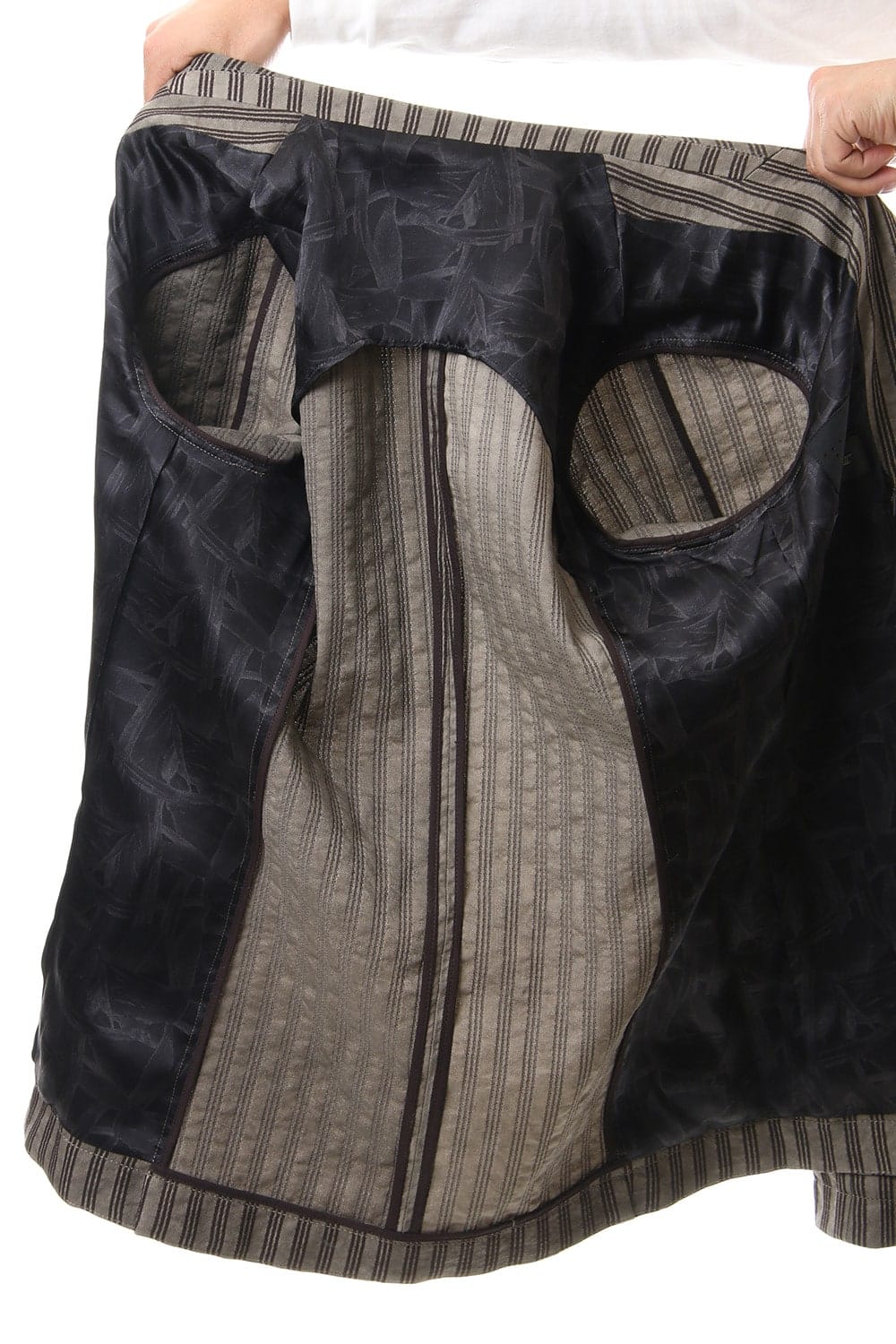 Jacket Cotton ramie stripe