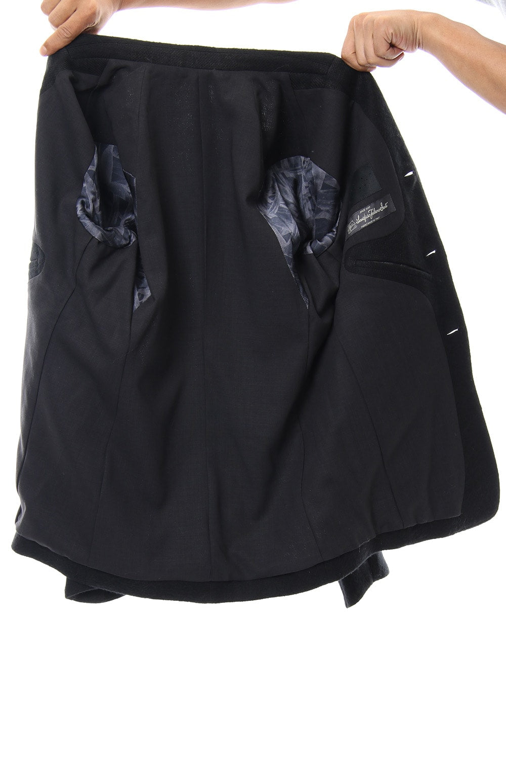 DEVOA Jacket Camel / Linen Shadow Check