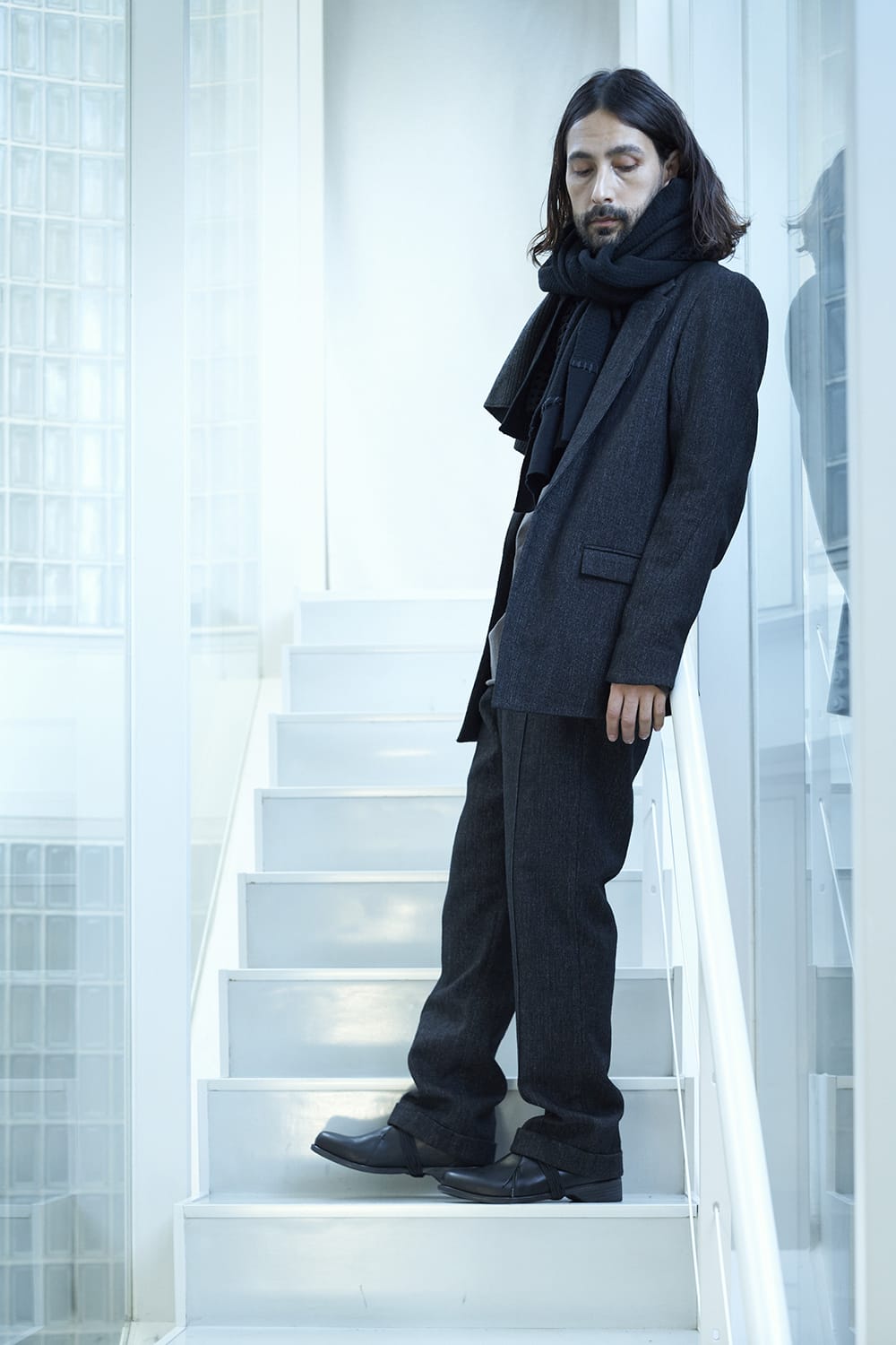 ジャケット シェットランド ウール / リネン