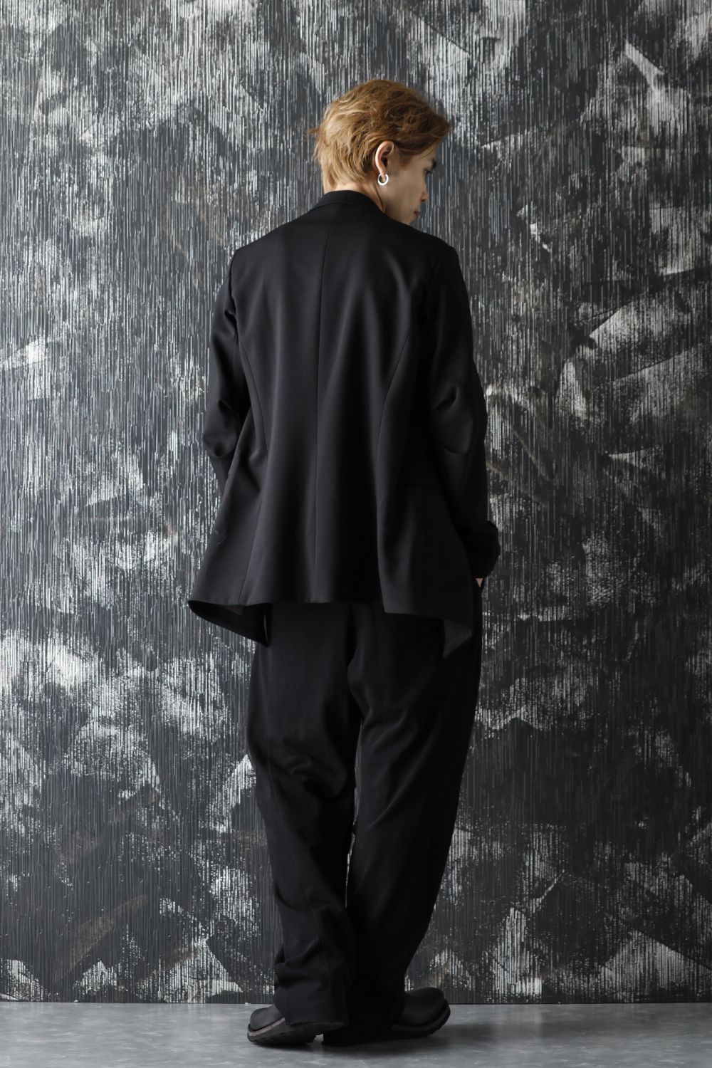 Jacket 4way stretch wool Black