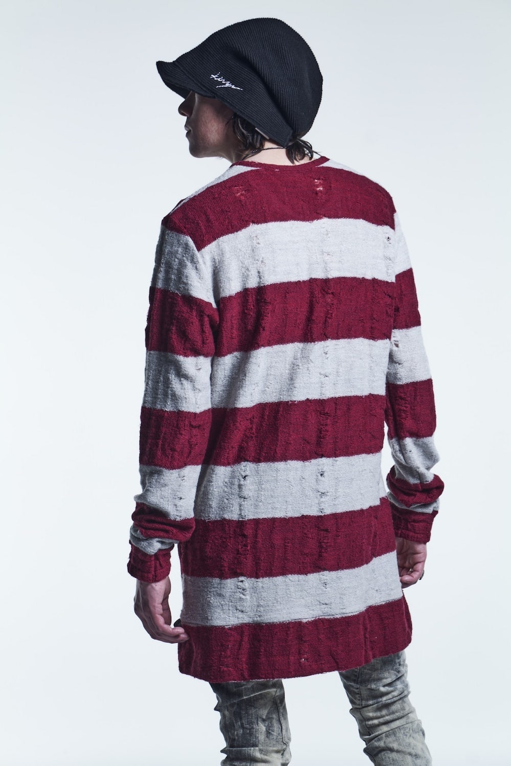 プルオーバー レッド/ホワイト