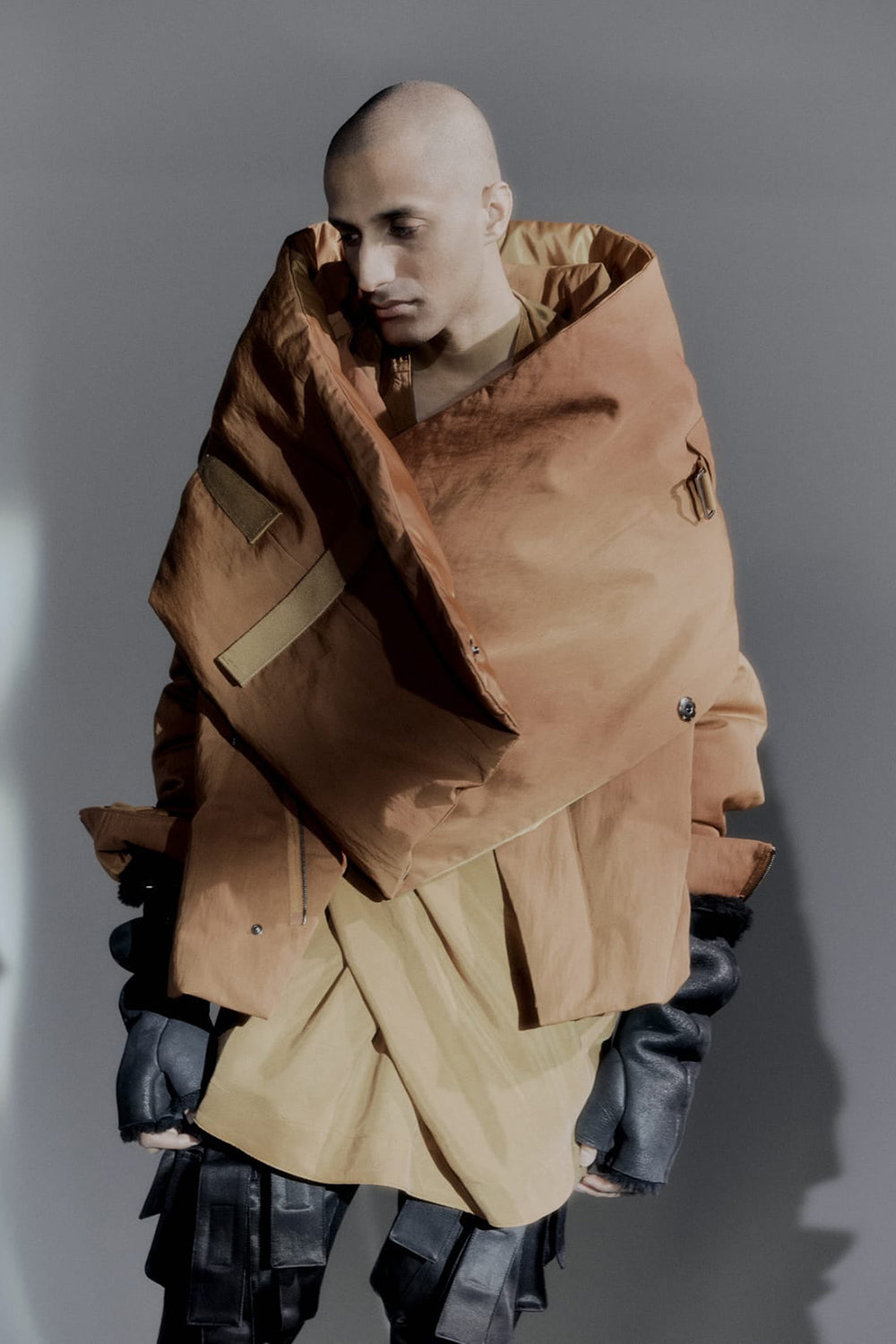 Down Stole Angora Wool Cashmere Beaver