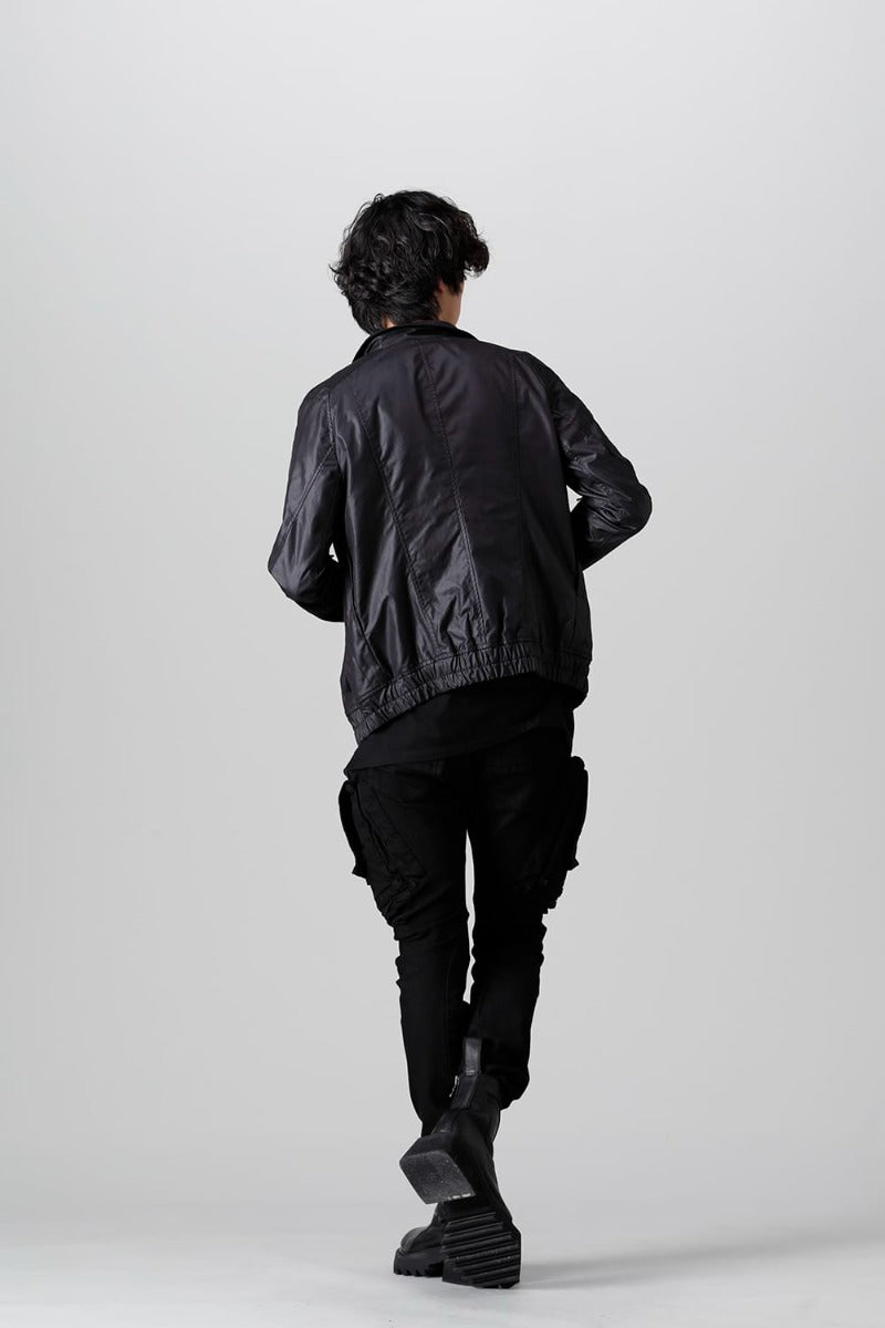 10.5oz ストレッチデニム ダメージペイント カーゴスキニーデニム