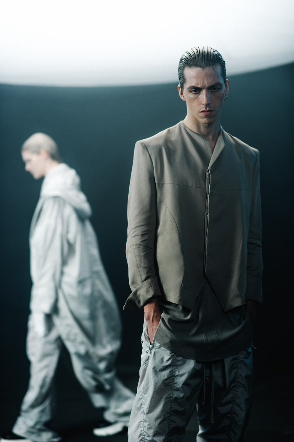 Satin jacquard Edge Tailored jacket Graige