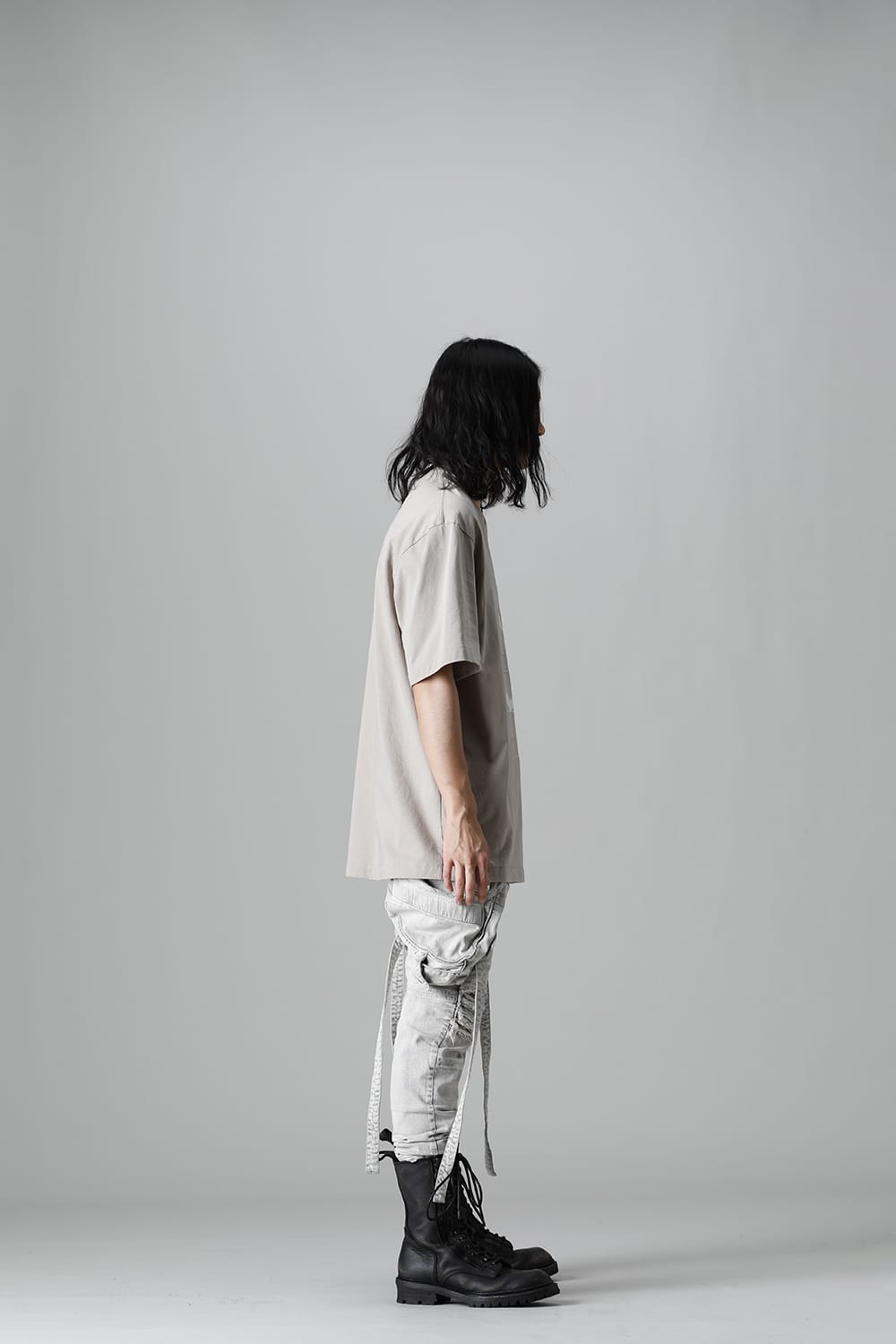 9Oz Stretch Denim Gas Mask Skinny Pants Plaster