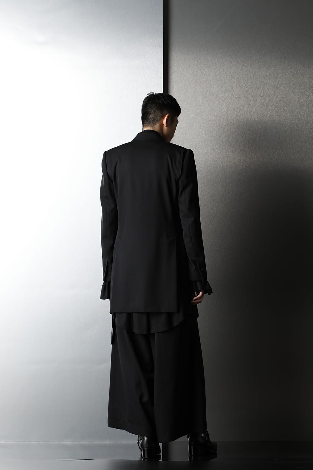 Gabardine Stretch Wide Tuck Slacks