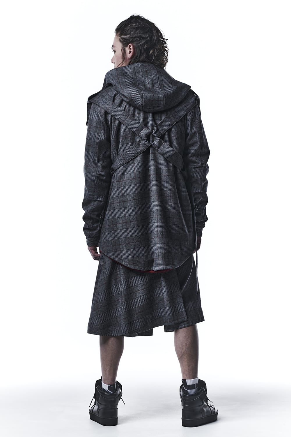 Gren Check Skirt Slacks