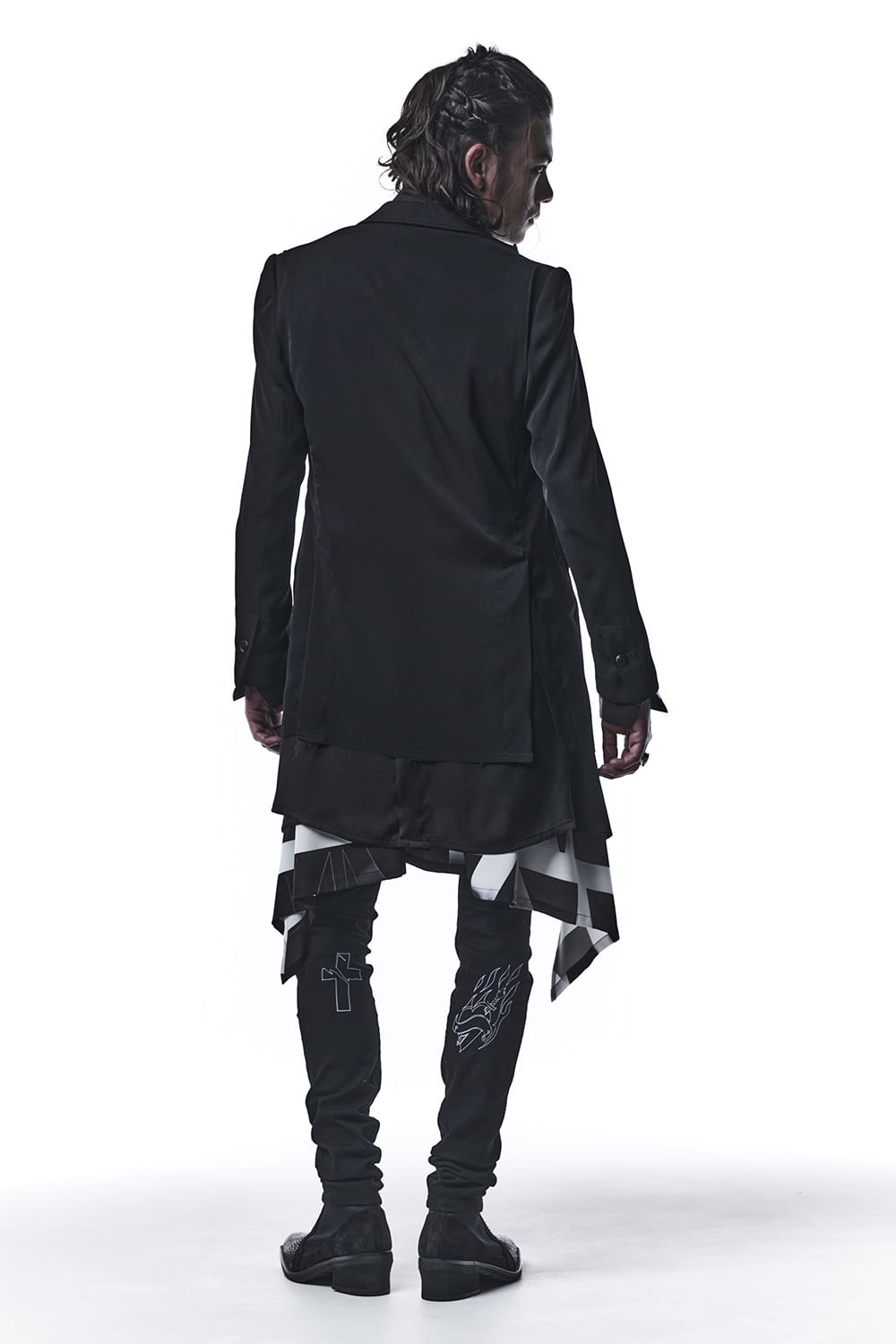 Curve Denim Pants With Embroidery