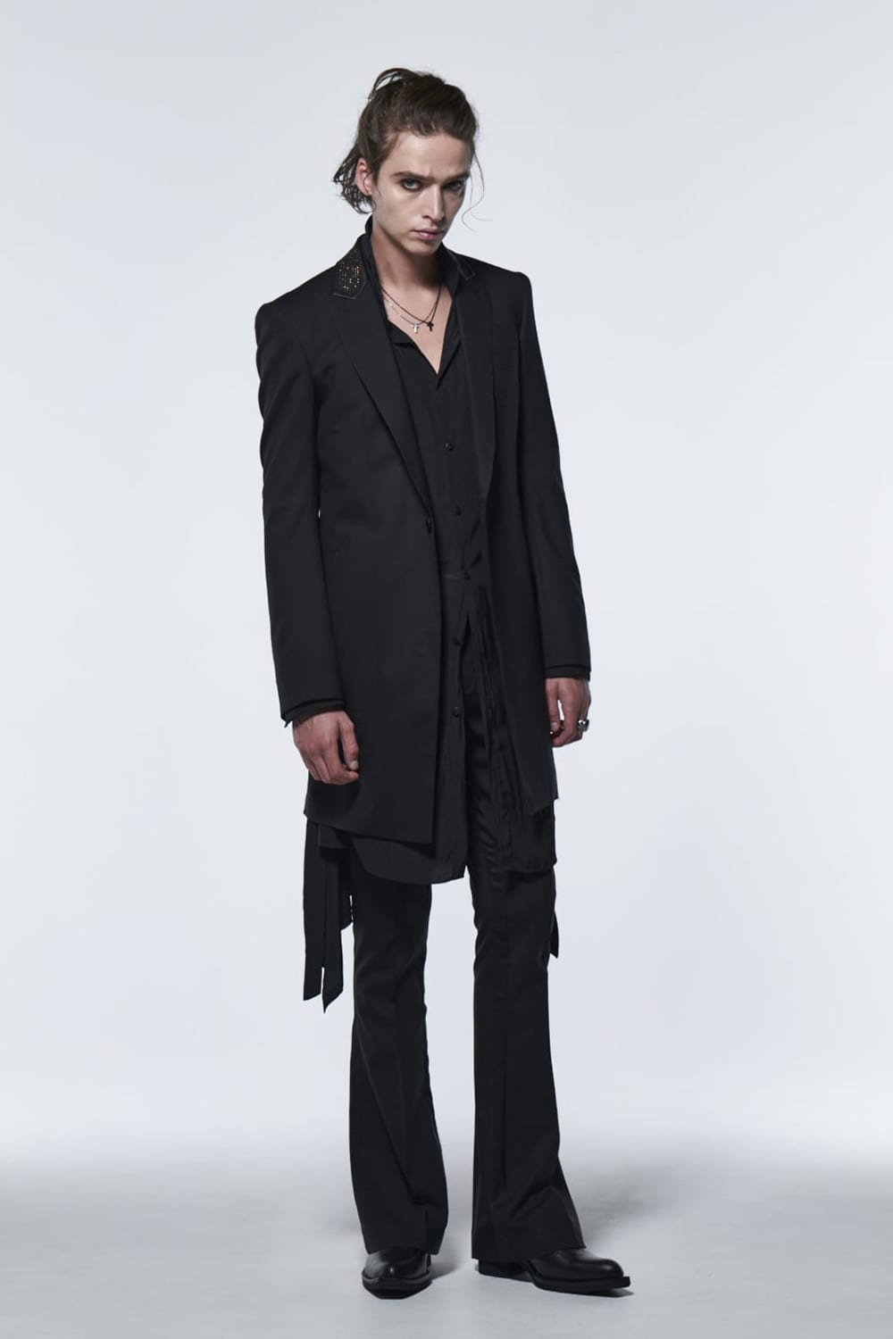 In Side TP Flare Slacks Black