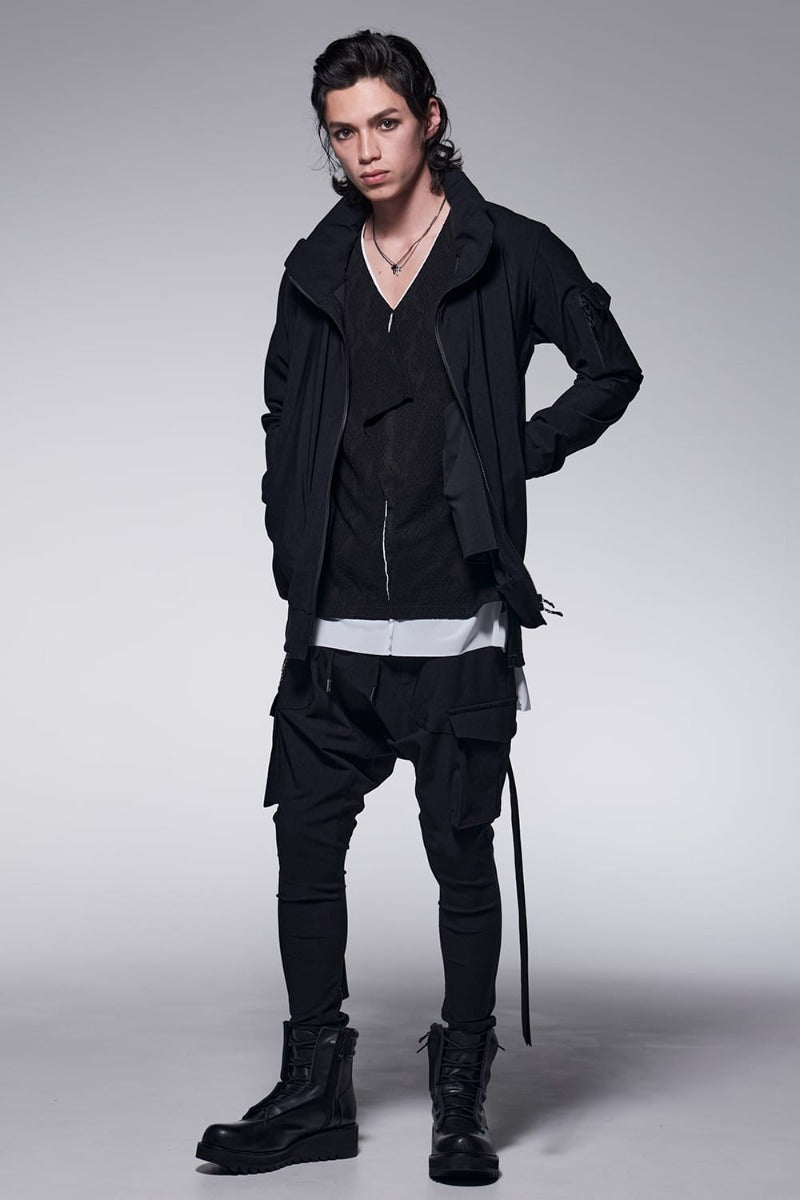 Layered Petit Frill T-Shirt Black&White