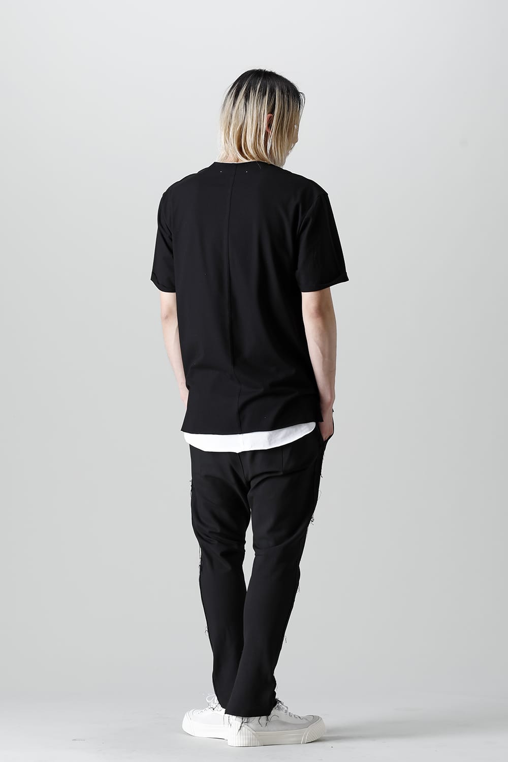 Layered Cutsew 5th(C-Neck Oversize) Black/White