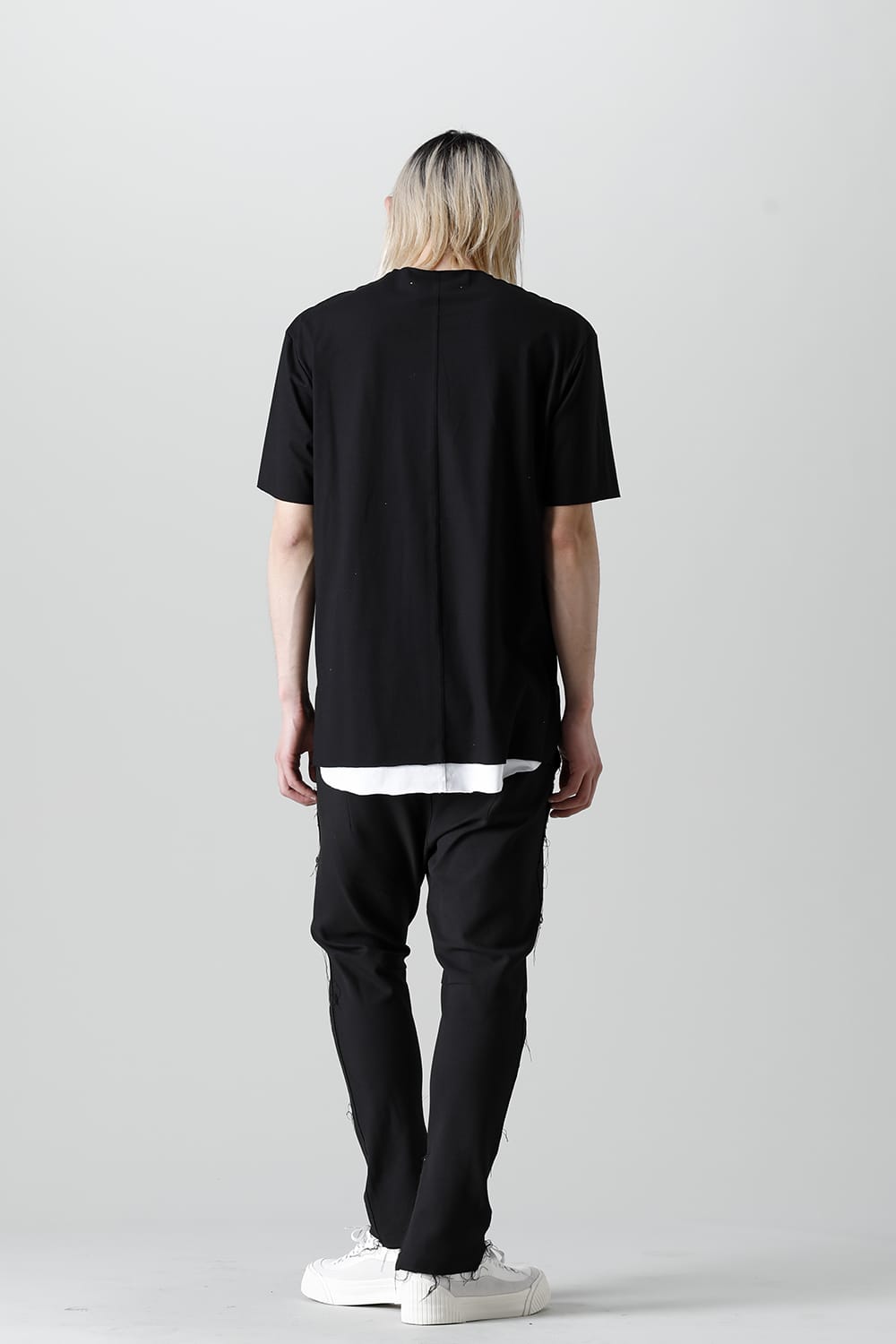 Layered Cutsew 6th(V-Neck Oversize) Black/White