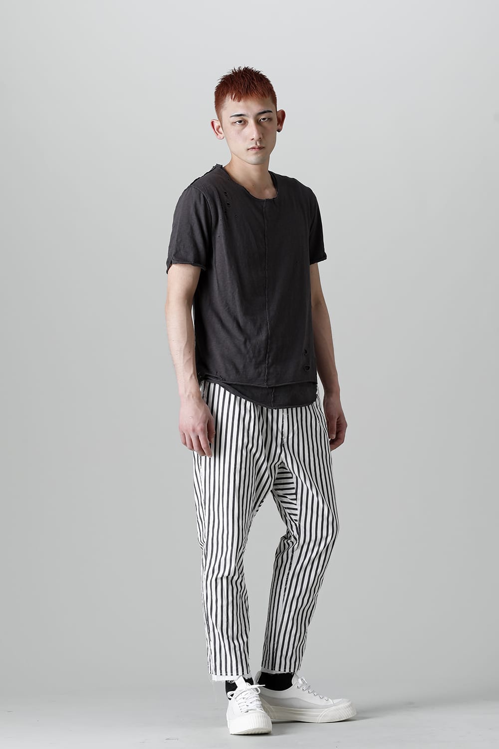 Layered Cutsew 5th C-Neck Broken Slate