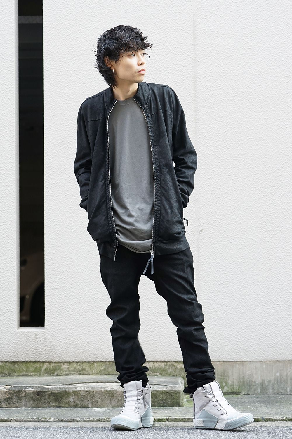 Raglan Long Sleeve T-Shirts Dark Gray Dye