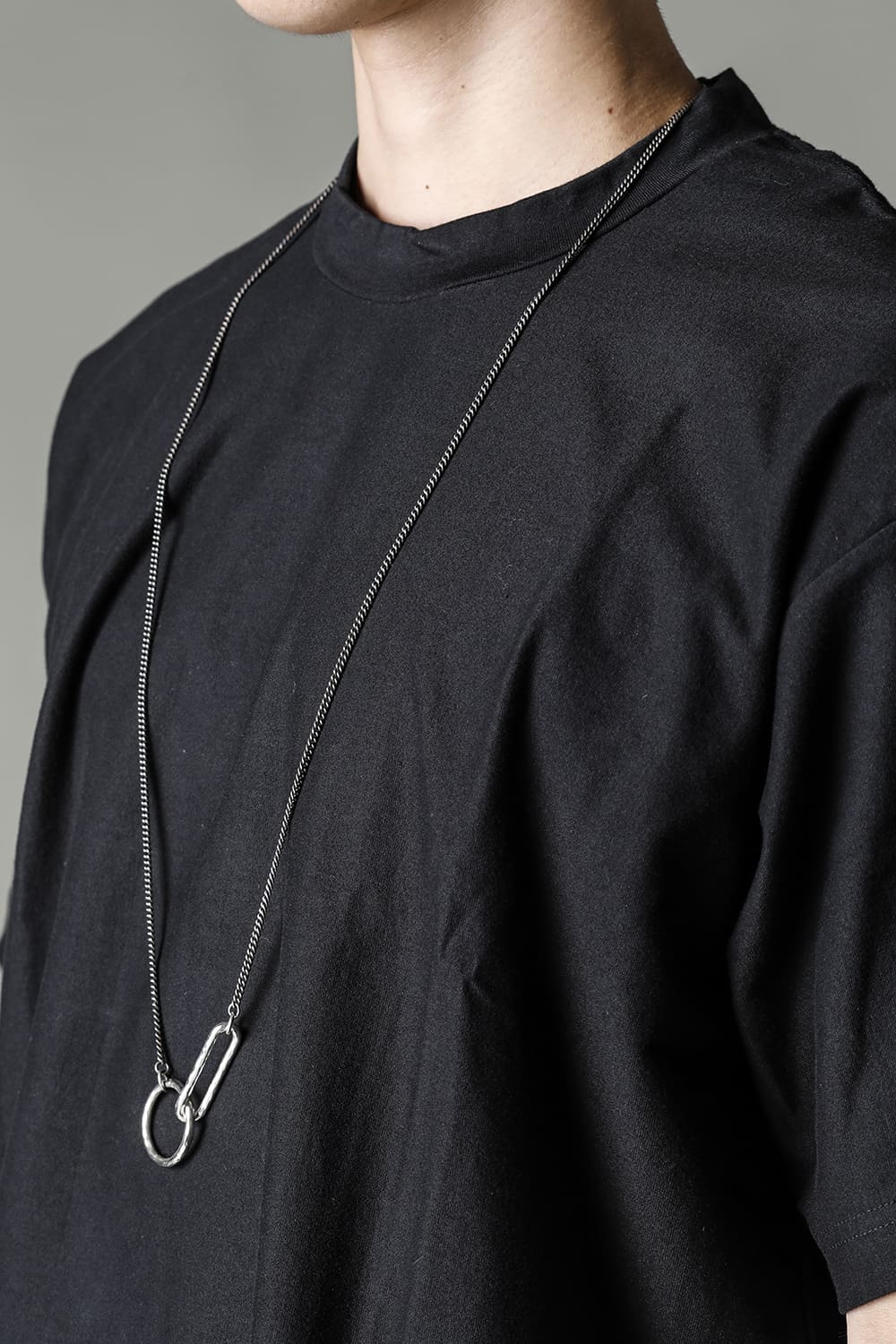 Necklace Hammered Link+Circle