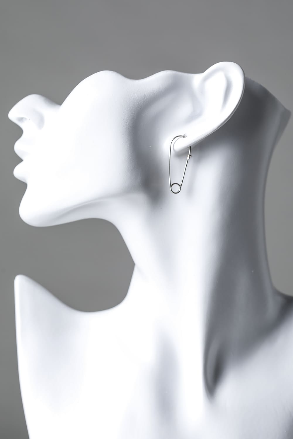 Earrings safety pin fine