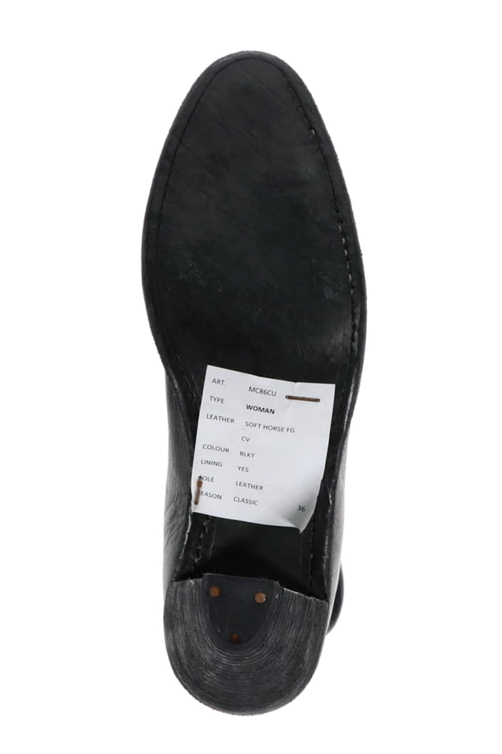 MC86 - ハイヒール バックジップ ブーツ