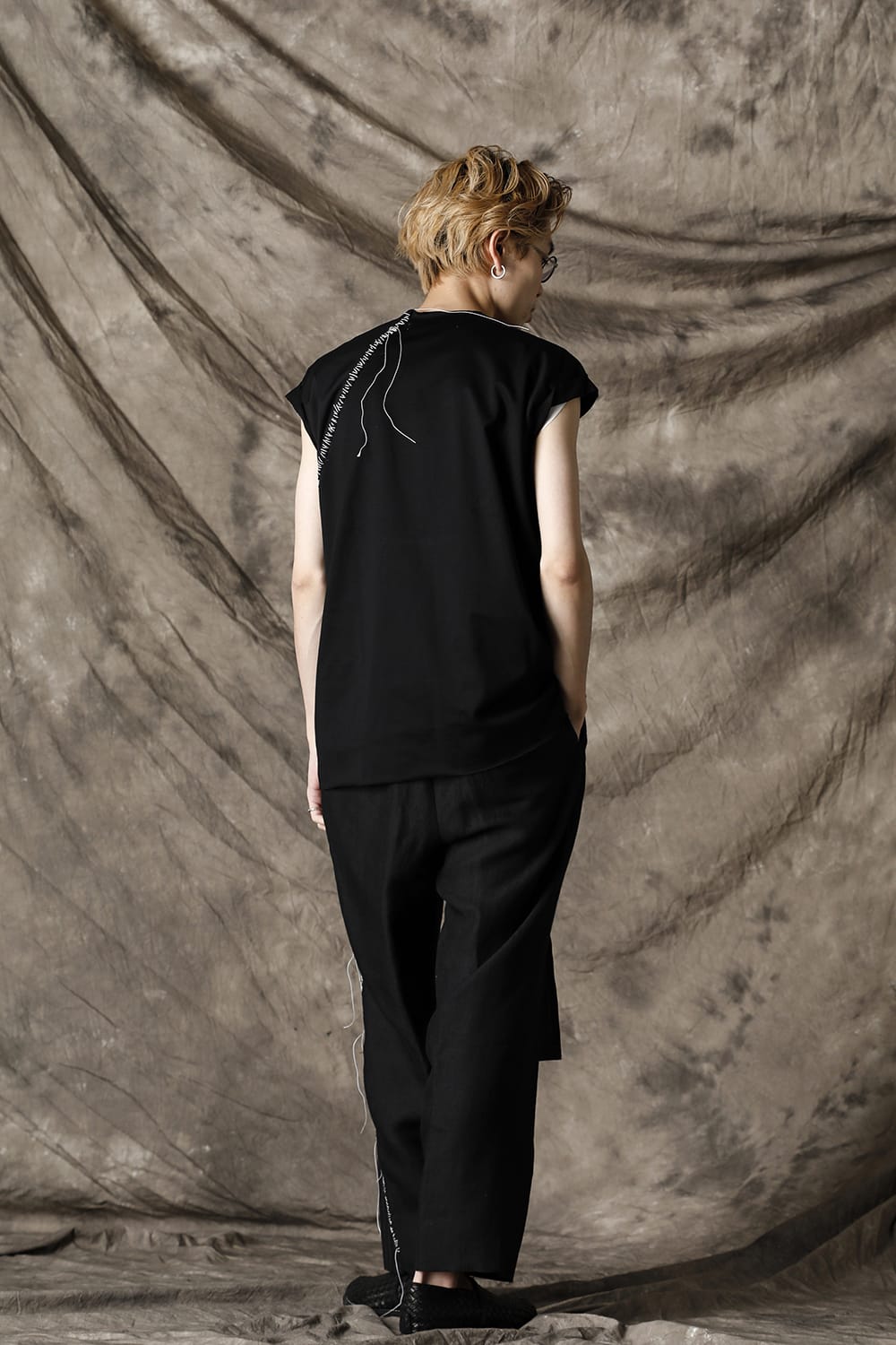 French Sleeve T-shirts Black